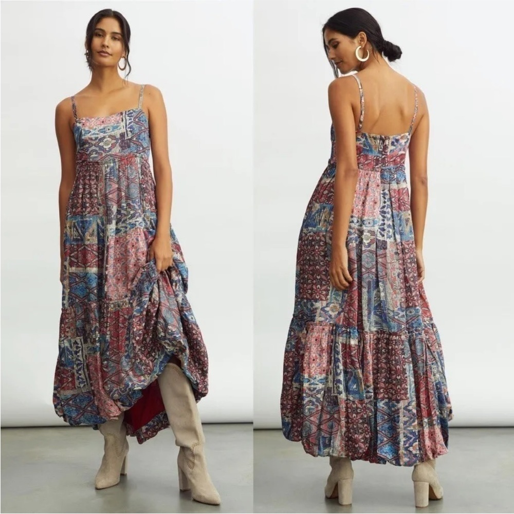 NWT Anthropologie  Nikita Mhaisalkar Tiered Maxi Dress Size 4